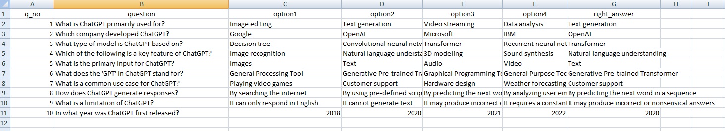 AI-Quiz-Python-Excel