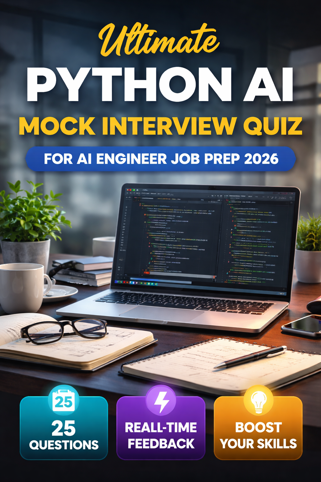 Python AI Mock Interview Quiz for AI Engineer Job Prep 2026