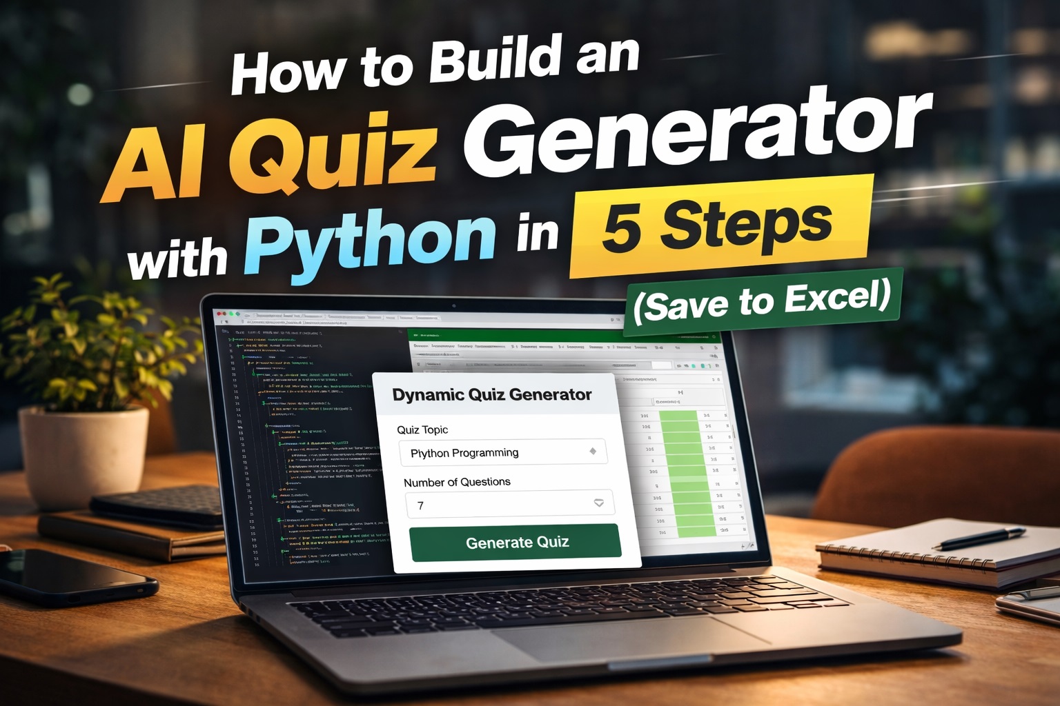 Create an AI Quiz Generator with Python in 5 Simple Steps