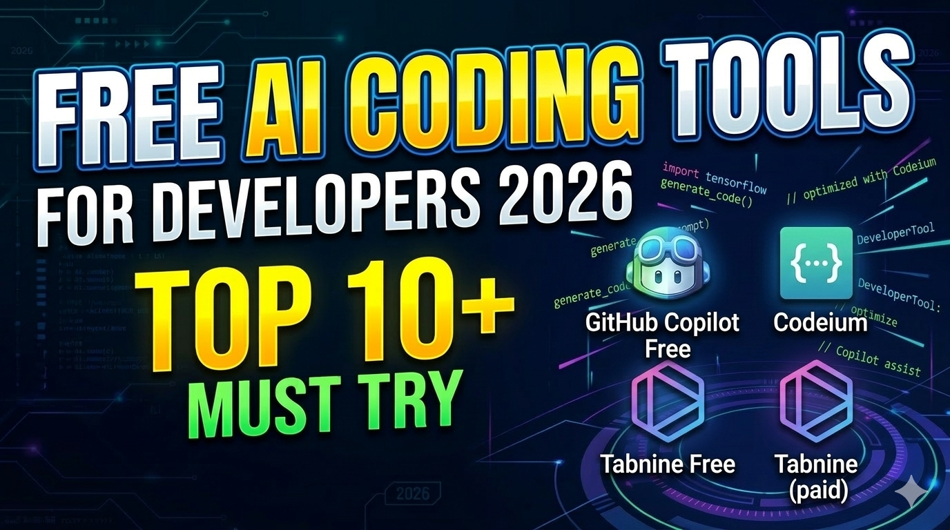 Free AI Coding Tools for Developers 2026 – Top 10+ Must Try