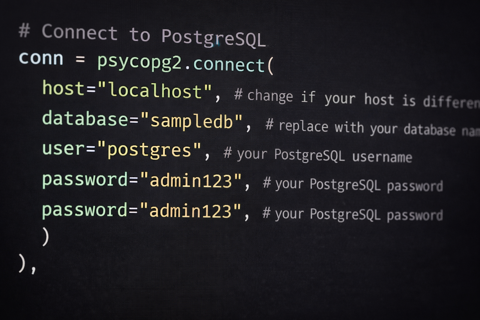 psycopg2 Create Table Step by Step