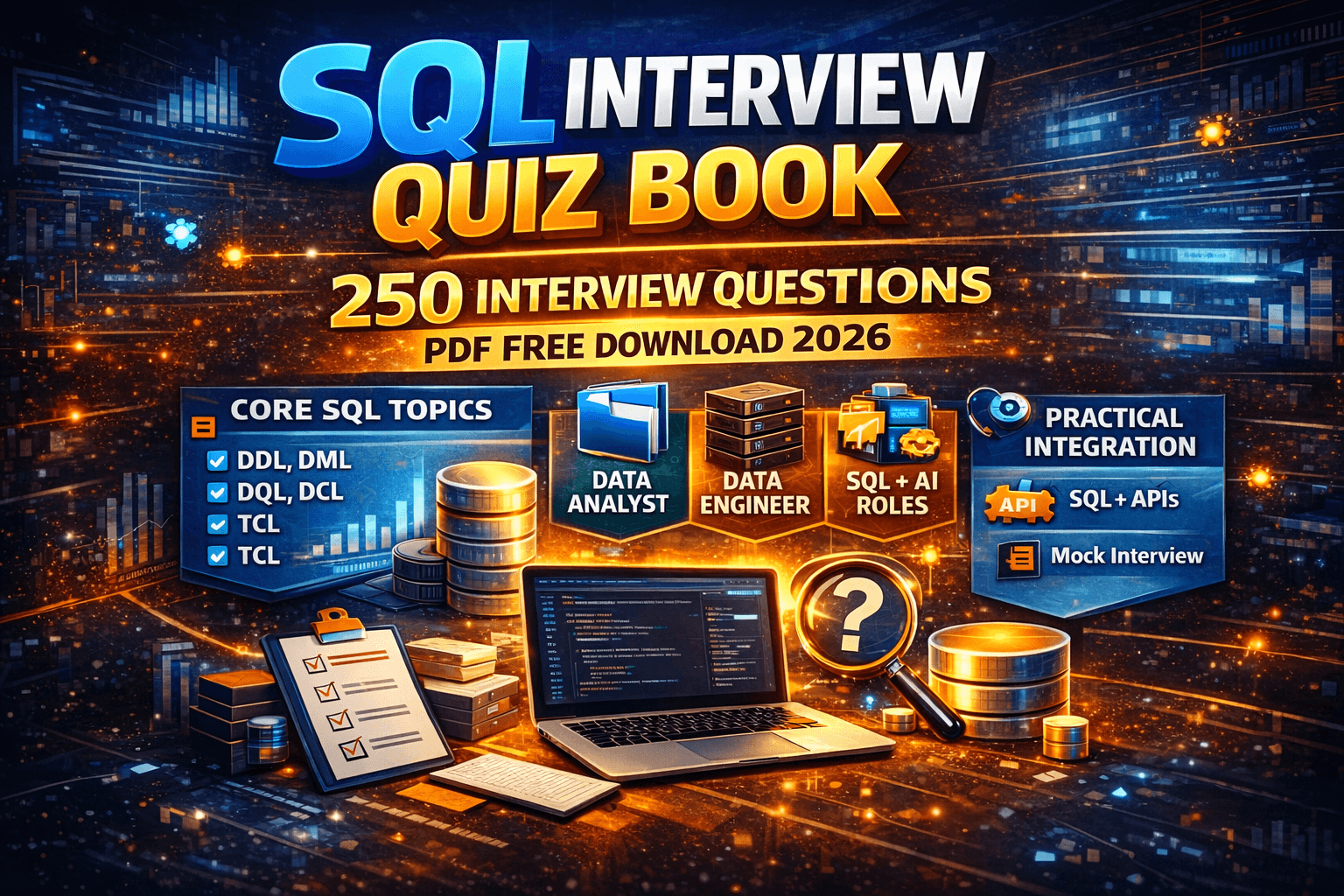 250 Data Engineer & AI Interview Questions – Free PDF Download (2026)