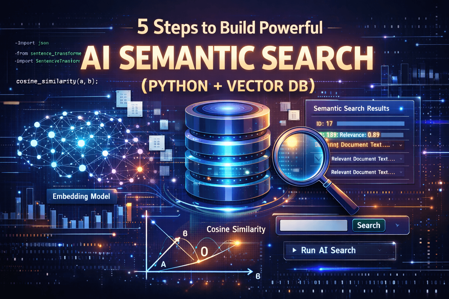 5 Steps to Build Powerful AI Semantic Search (Python + Vector DB)